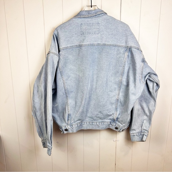 GUESS USA CLASSIC STYLE by George Marciano Green Label Light Wash Jean Jacket XL - Picture 8 of 14